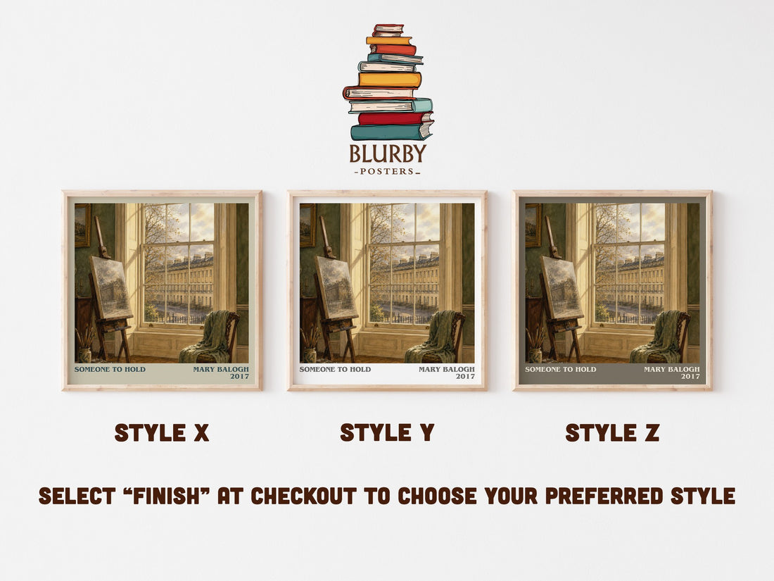 Someone to Hold literary print in frame leaning in hallway – romance wall art (mockup)