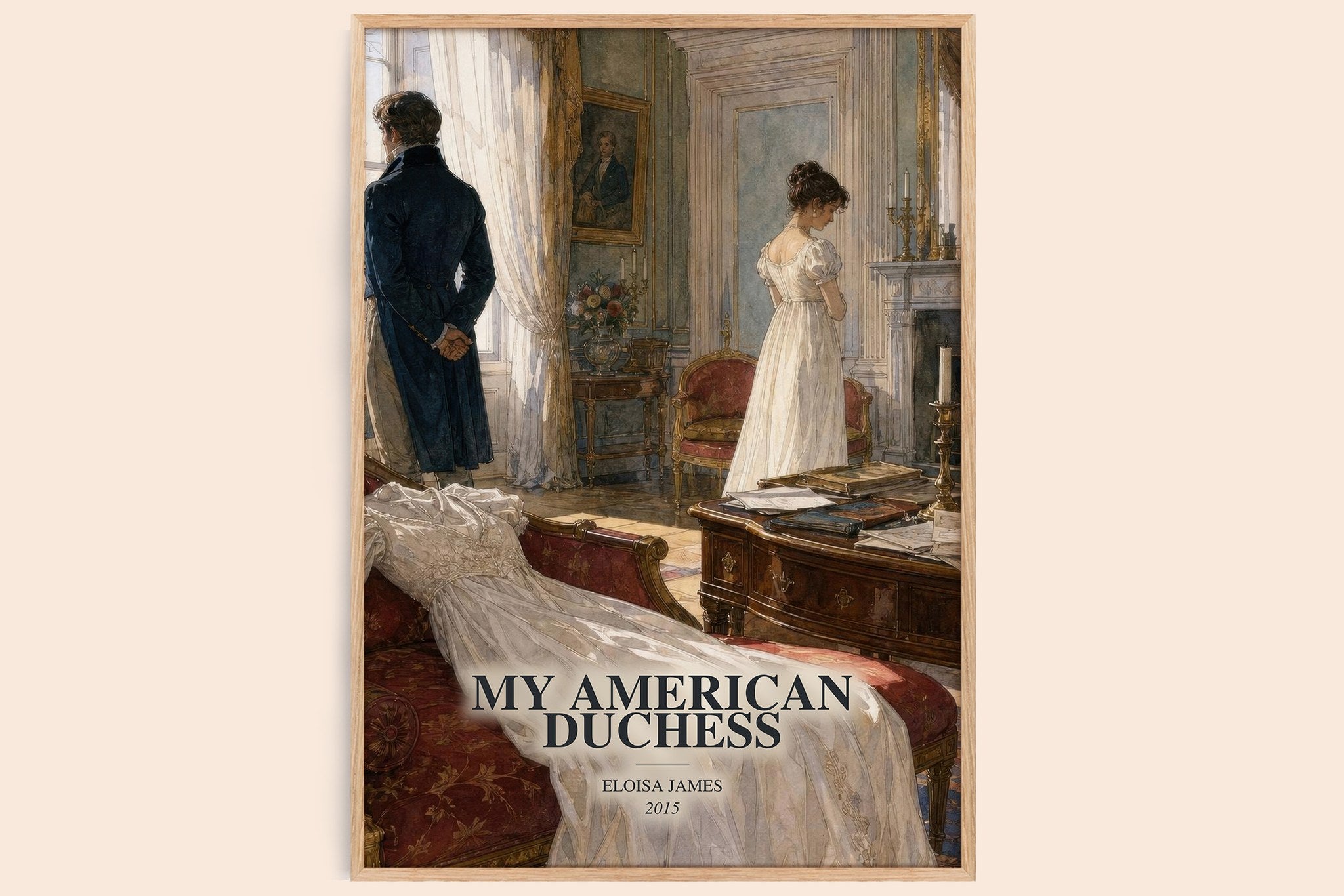 My American Duchess Book Watercolour Illustration by Eloisa James