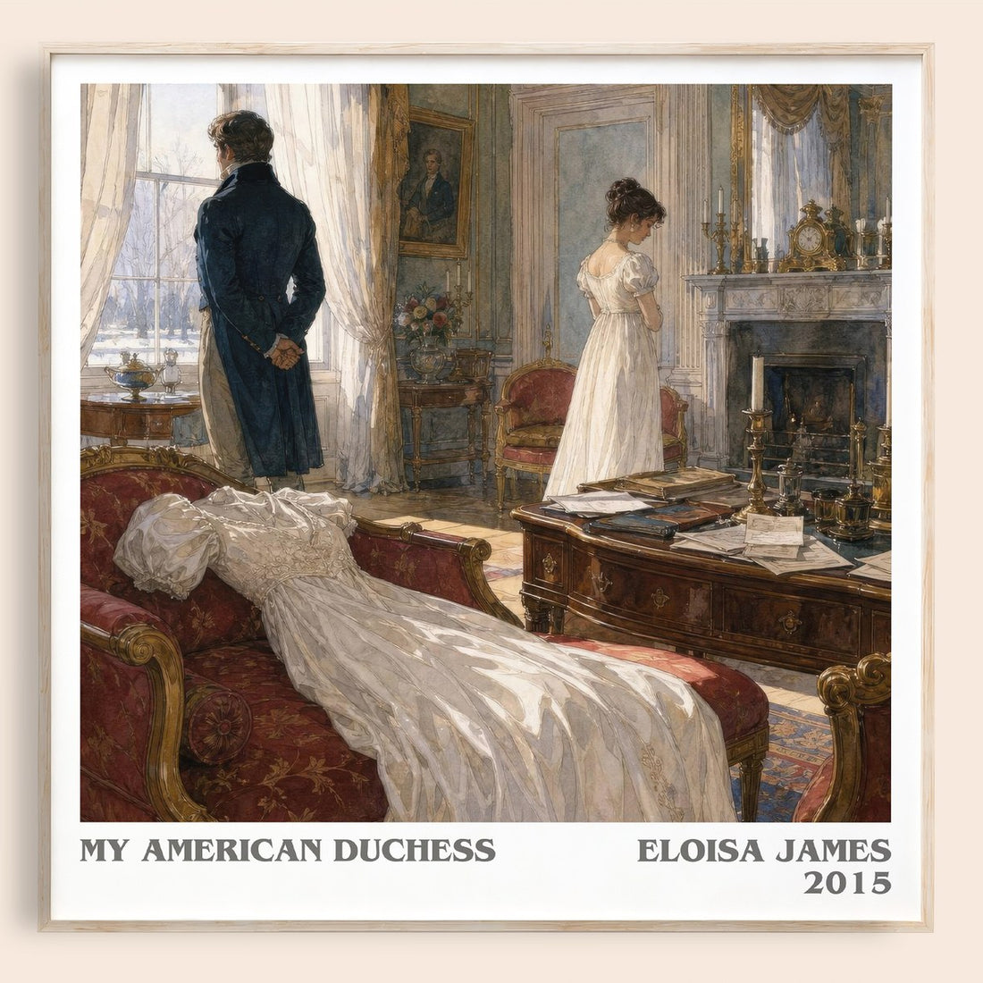 My American Duchess literary book poster by Eloisa James – framed literary art print