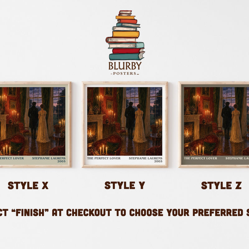 The Perfect Lover literary print in frame leaning in hallway – romance wall art