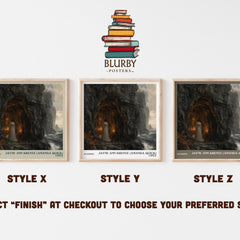 Ravished literary print in frame leaning in hallway – romance wall art