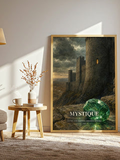 Mystique watercolour print in frame leaning in hallway – romance wall art