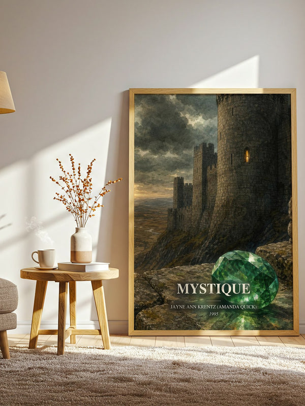 Mystique watercolour print in frame leaning in hallway – romance wall art