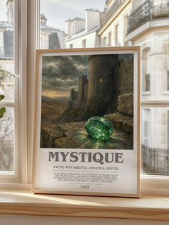 Mystique bookish poster colour and style options – Jayne Ann Krentz (Amanda Quick) book art