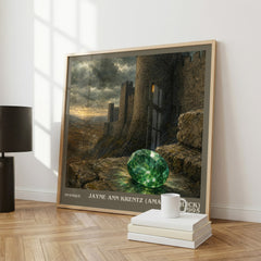Mystique literary print framed by window – literary home decor