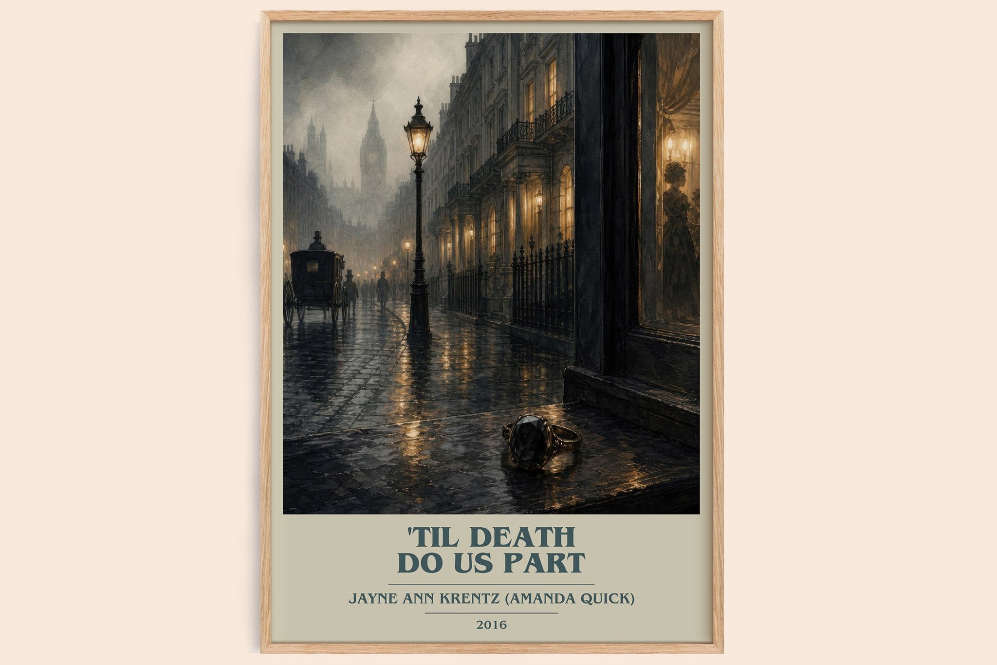 'Til Death Do Us Part Book Cover Poster by J. Quick)