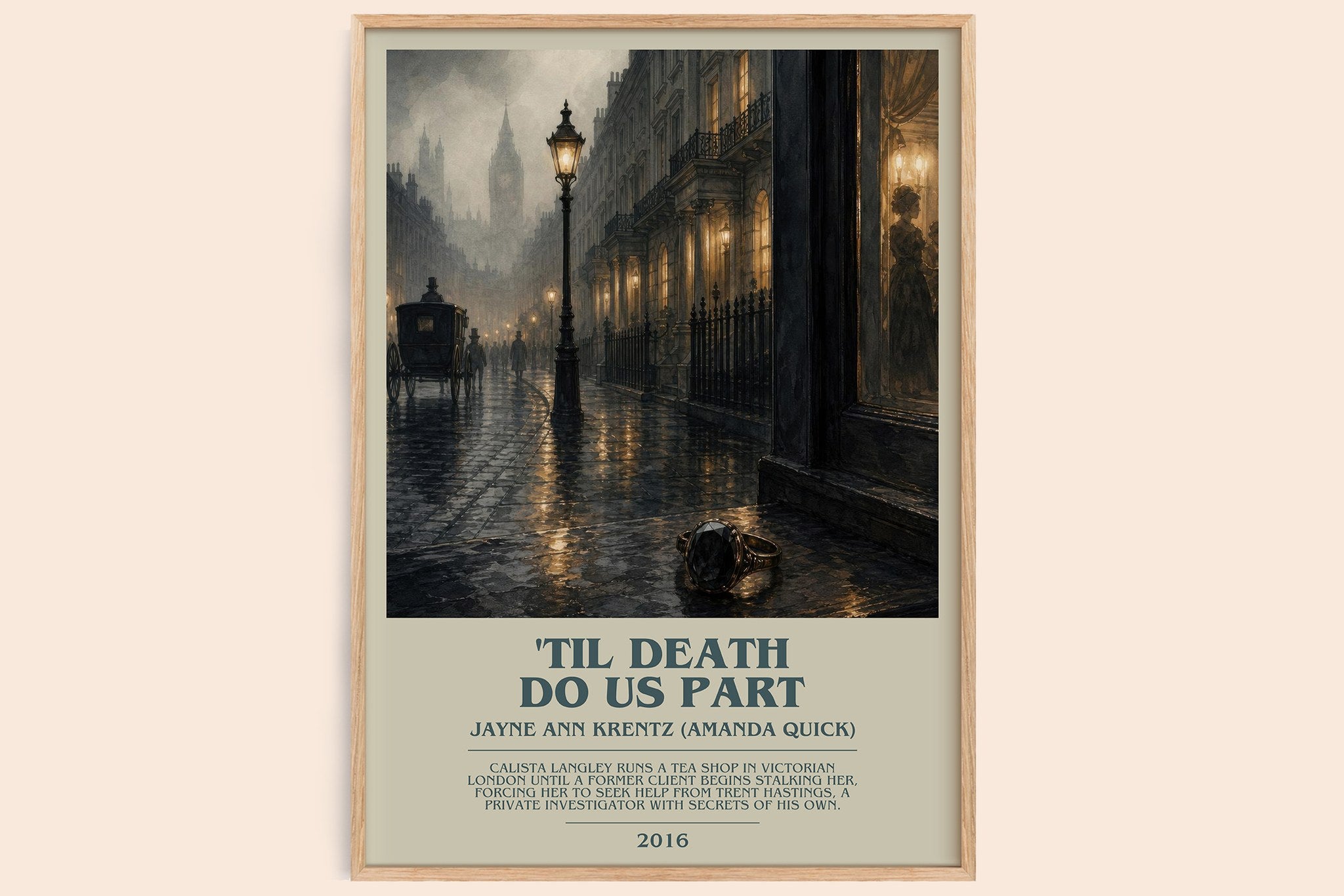 'Til Death Do Us Part Bookish Wall Art by J. Quick)
