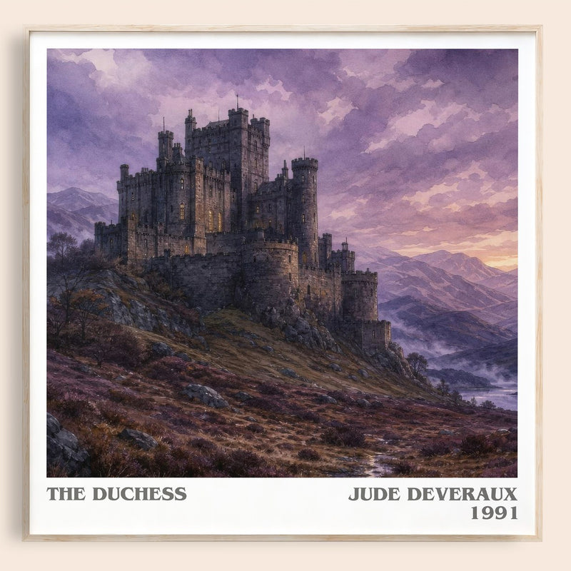 The Duchess literary book poster by Jude Deveraux – framed literary art print