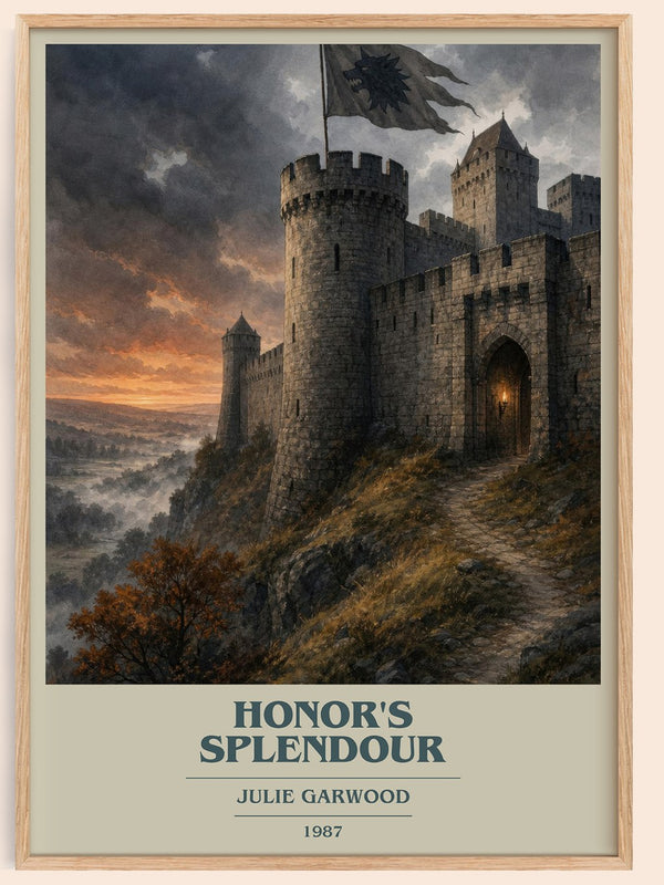 Honor's Splendour book cover book poster by Julie Garwood – framed literary art print