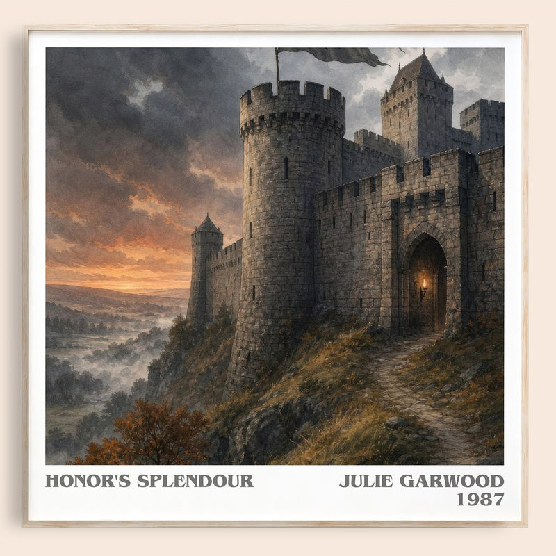 Honor's Splendour literary book poster by Julie Garwood – framed literary art print
