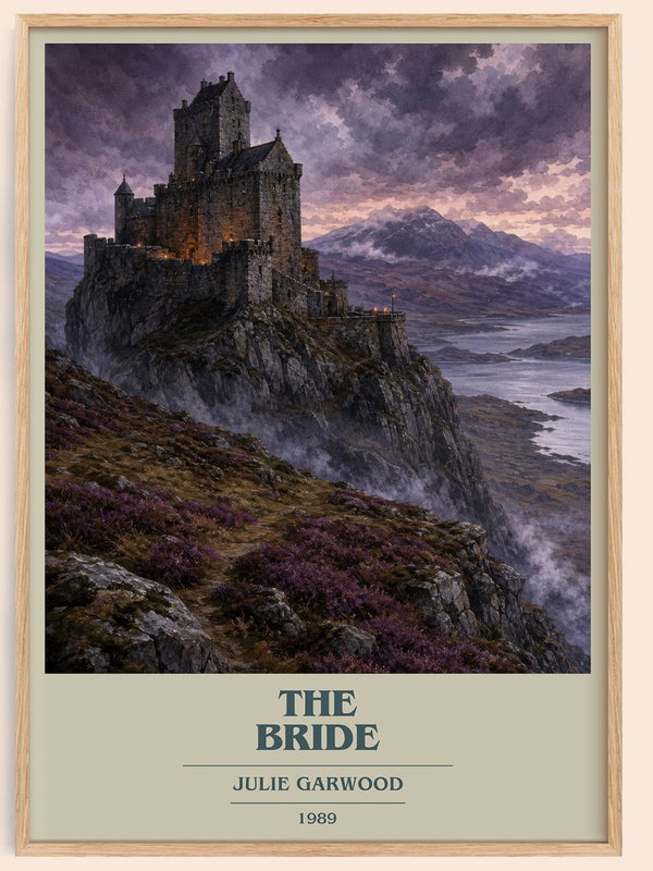 The Bride book cover book poster by Julie Garwood – framed literary art print