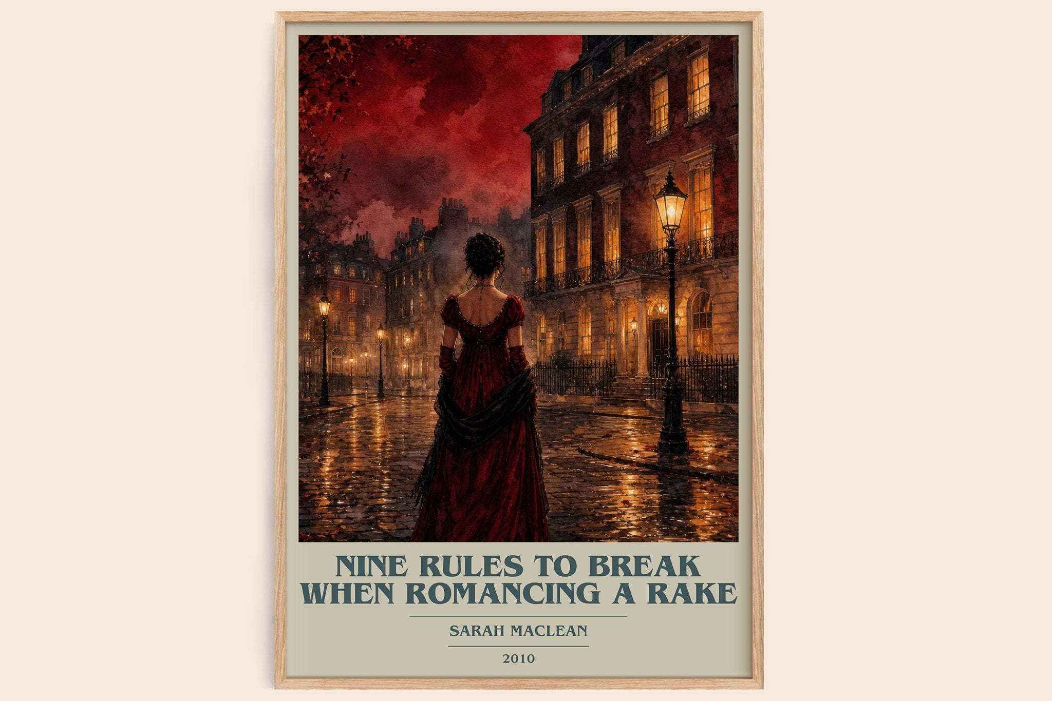 Nine Rules to Break When Romancing a Rake Book Cover Poster by Sarah MacLean