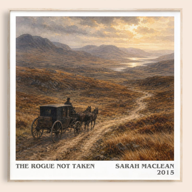 The Rogue Not Taken literary book poster by Sarah MacLean – framed literary art print