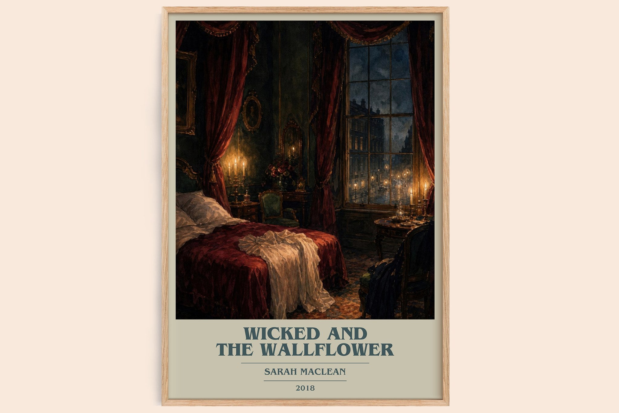 Wicked and the Wallflower Book Cover Poster by Sarah MacLean