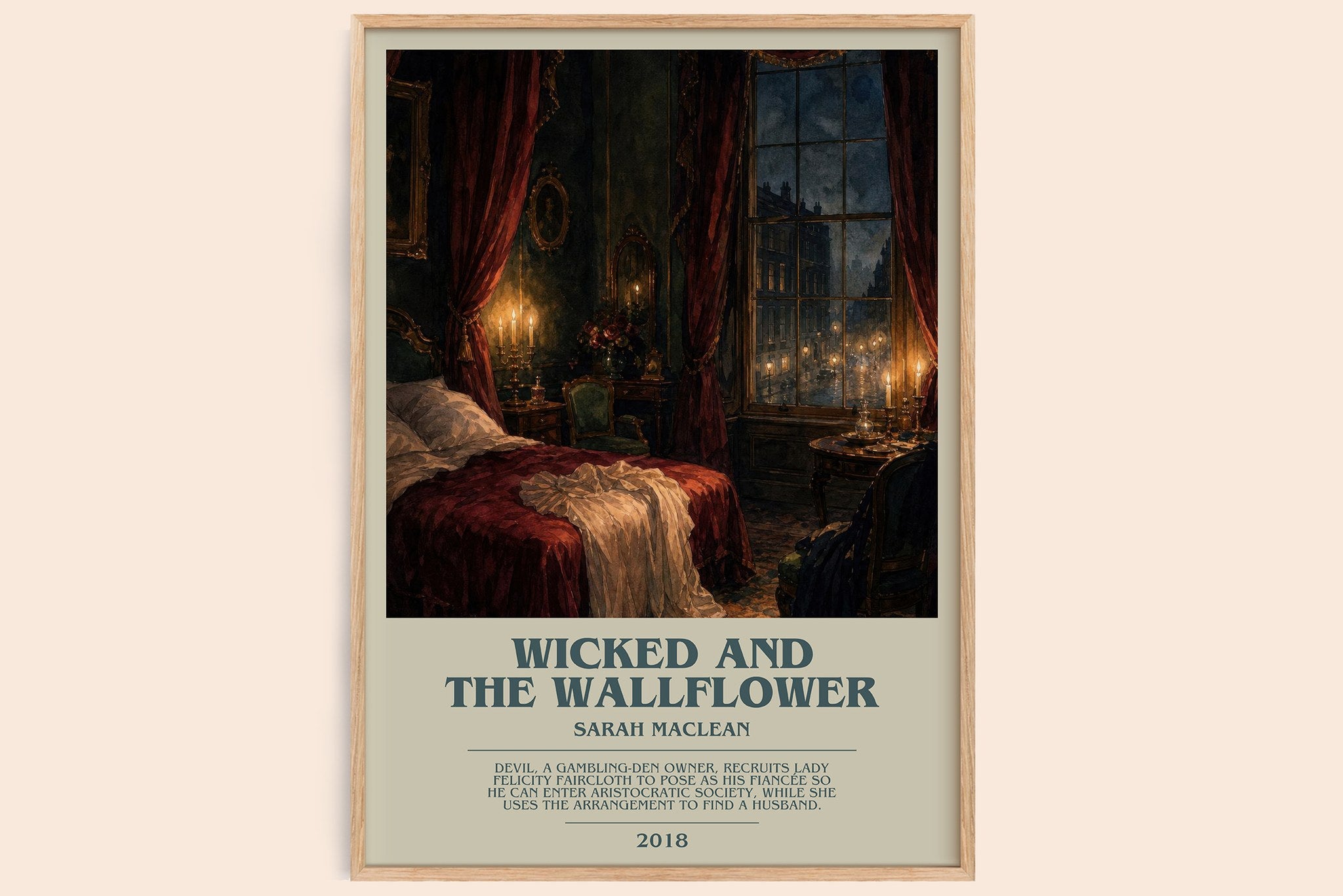 Wicked and the Wallflower Bookish Wall Art by Sarah MacLean