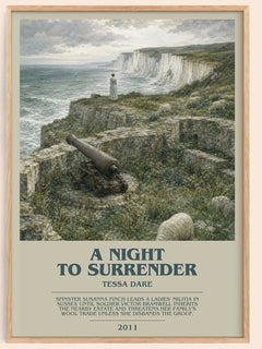 A Night to Surrender bookish book poster by Tessa Dare – framed literary art print