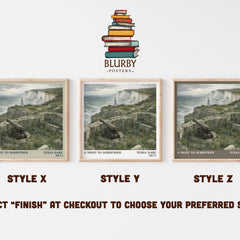 A Night to Surrender literary print in frame leaning in hallway – romance wall art