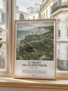 A Night to Surrender bookish poster colour and style options – Tessa Dare book art
