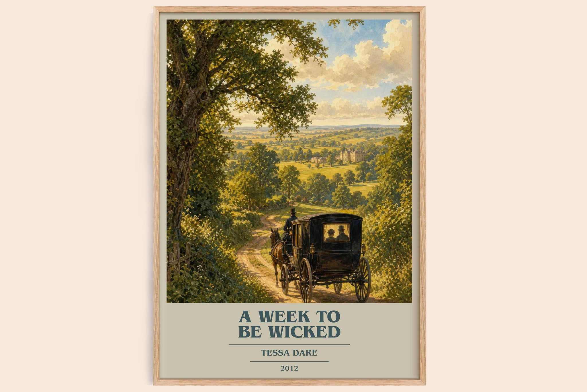 A Week to Be Wicked Book Cover Poster by Tessa Dare