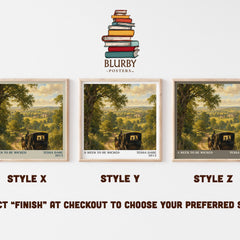 A Week to Be Wicked literary print in frame leaning in hallway – romance wall art
