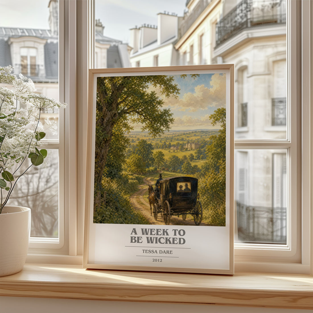 A Week to Be Wicked book cover poster colour and style options – Tessa Dare book art