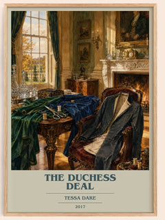 The Duchess Deal book cover book poster by Tessa Dare – framed literary art print