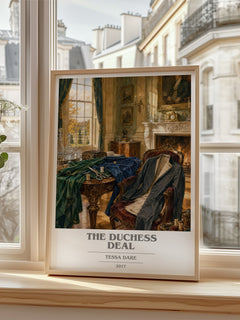 The Duchess Deal book cover poster colour and style options – Tessa Dare book art