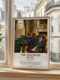 The Duchess Deal bookish poster colour and style options – Tessa Dare book art