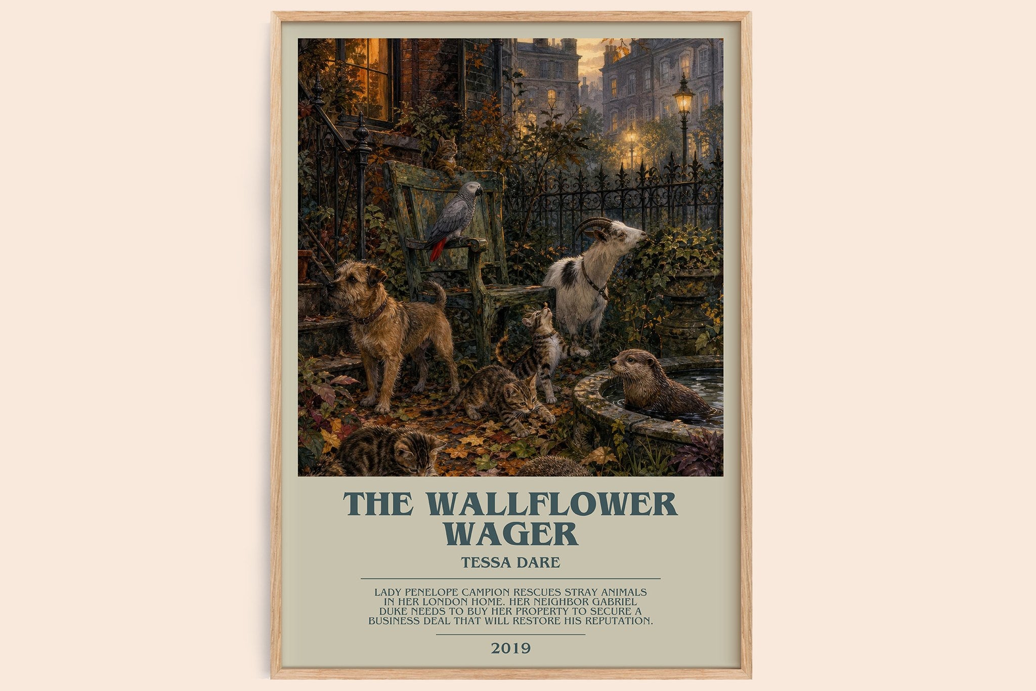 The Wallflower Wager Bookish Wall Art by Tessa Dare
