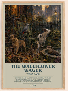 The Wallflower Wager bookish book poster by Tessa Dare – framed literary art print