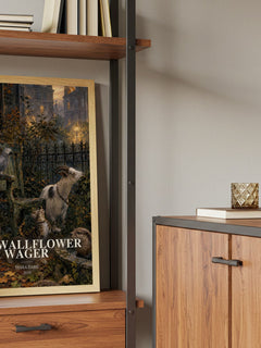 The Wallflower Wager book watercolour illustration paper finish options – matte satin gloss