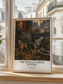 The Wallflower Wager book cover poster colour and style options – Tessa Dare book art