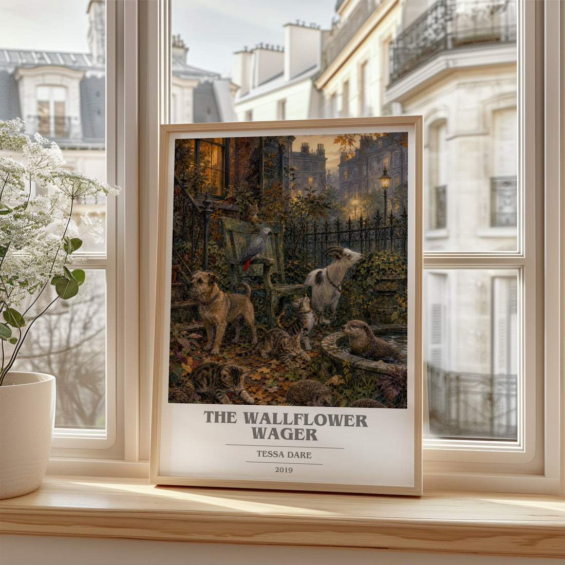 The Wallflower Wager book cover poster colour and style options – Tessa Dare book art