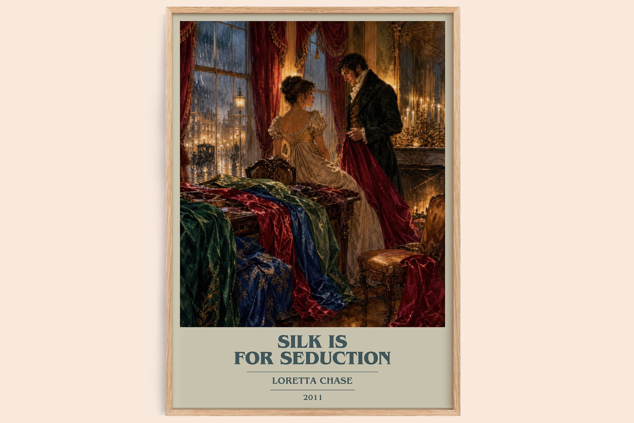 Silk Is for Seduction Book Cover Poster by Loretta Chase