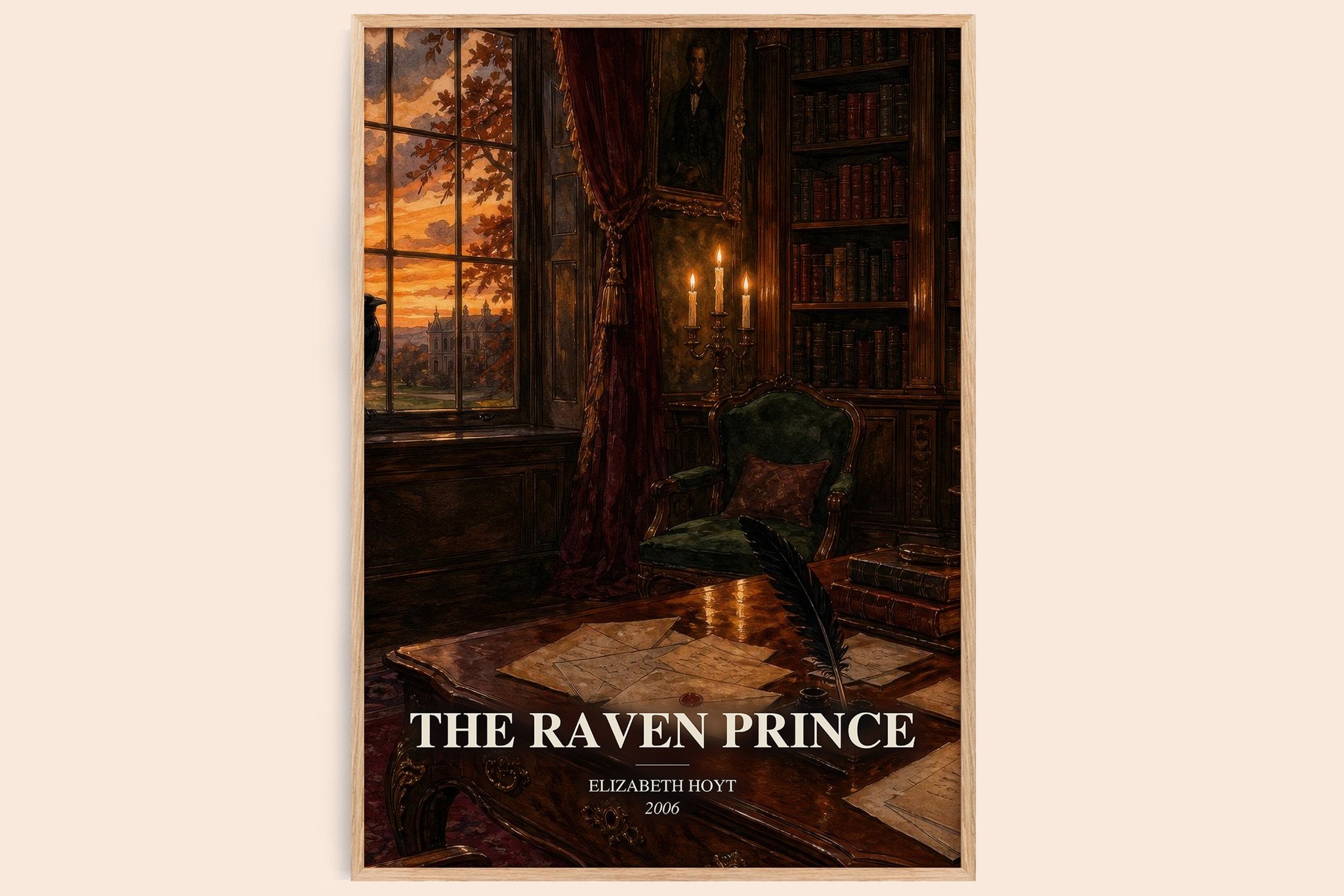 The Raven Prince Book Watercolour Illustration by Elizabeth Hoyt