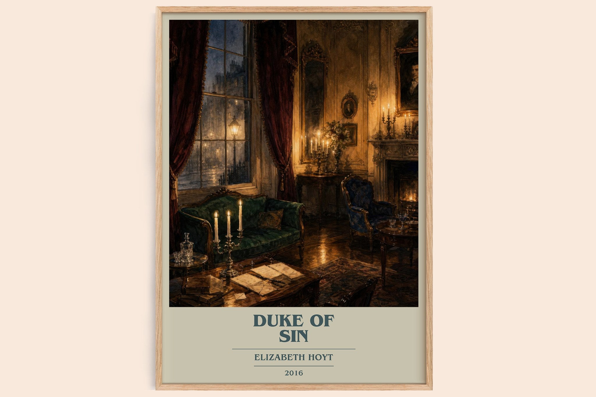 Duke of Sin Book Cover Poster by Elizabeth Hoyt