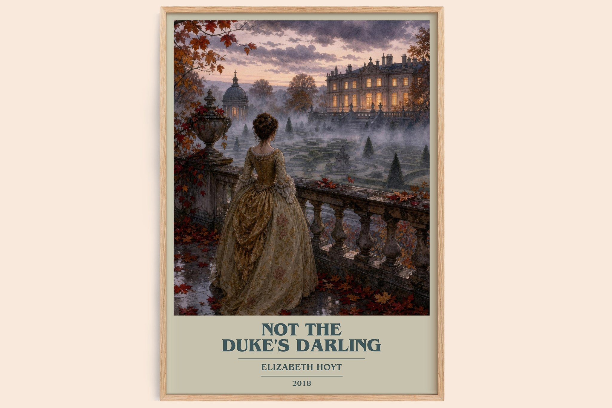Not the Duke's Darling Book Cover Poster by Elizabeth Hoyt