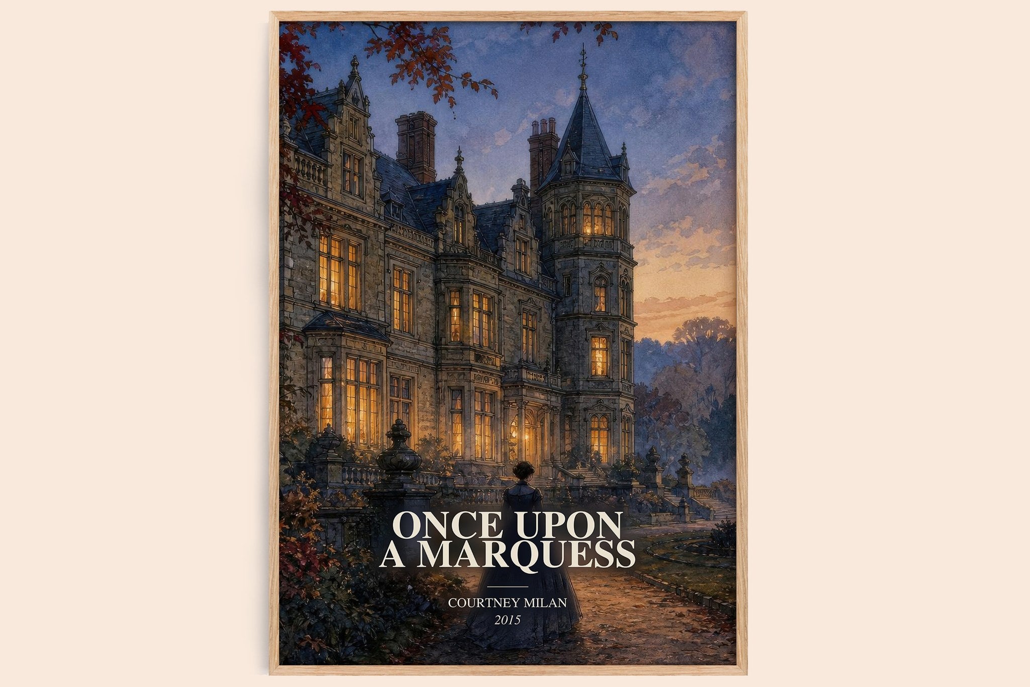 Once Upon a Marquess Book Watercolour Illustration by Courtney Milan