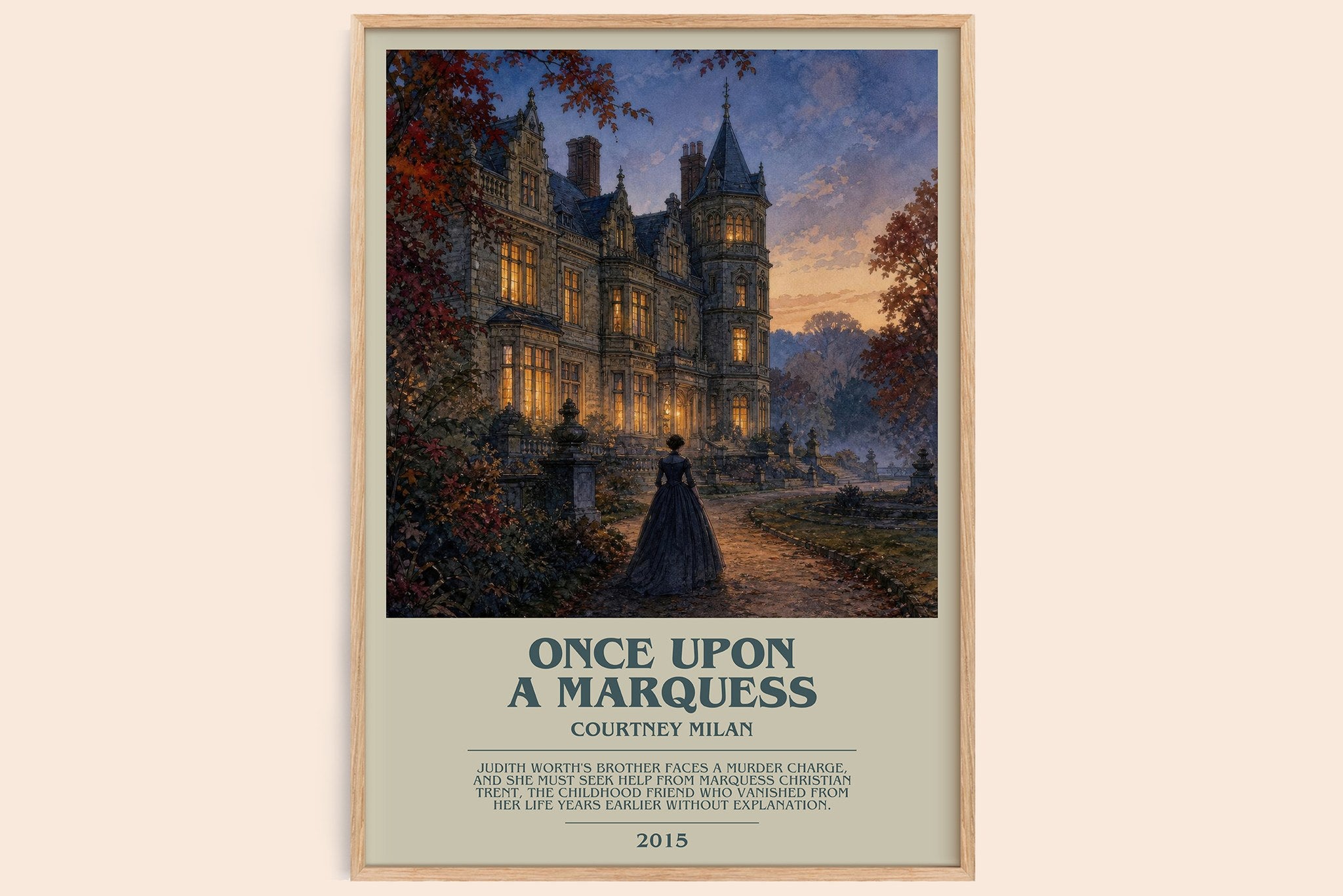 Once Upon a Marquess Bookish Wall Art by Courtney Milan