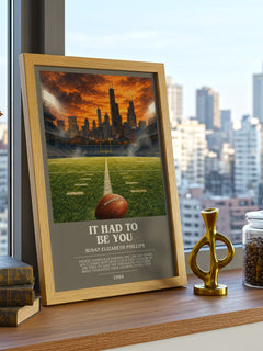It Had to Be You bookish print framed by window – literary home decor