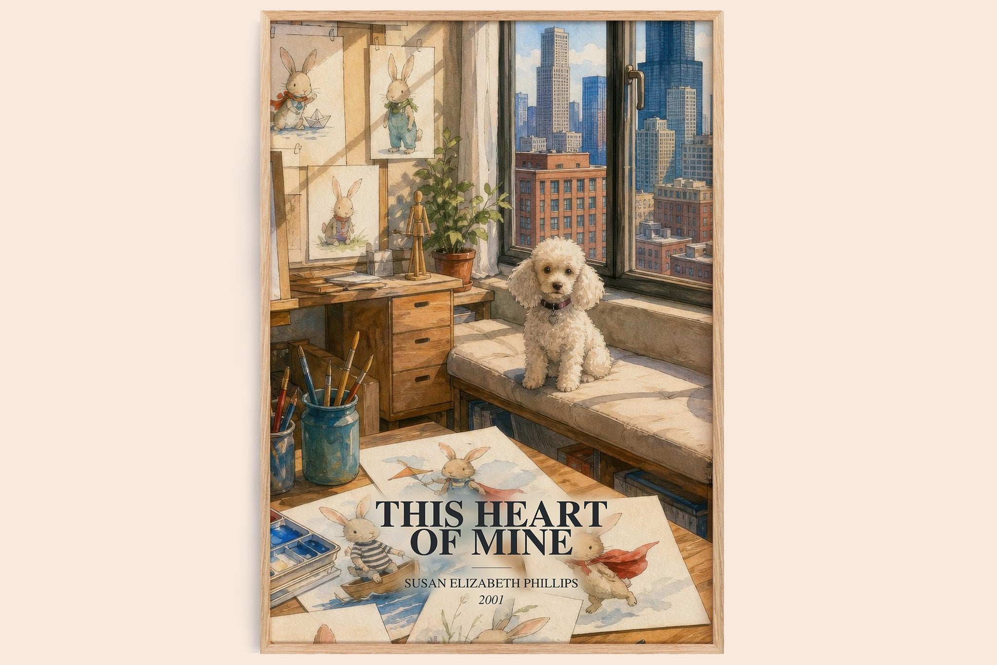 This Heart of Mine Book Watercolour Illustration by S. Phillips