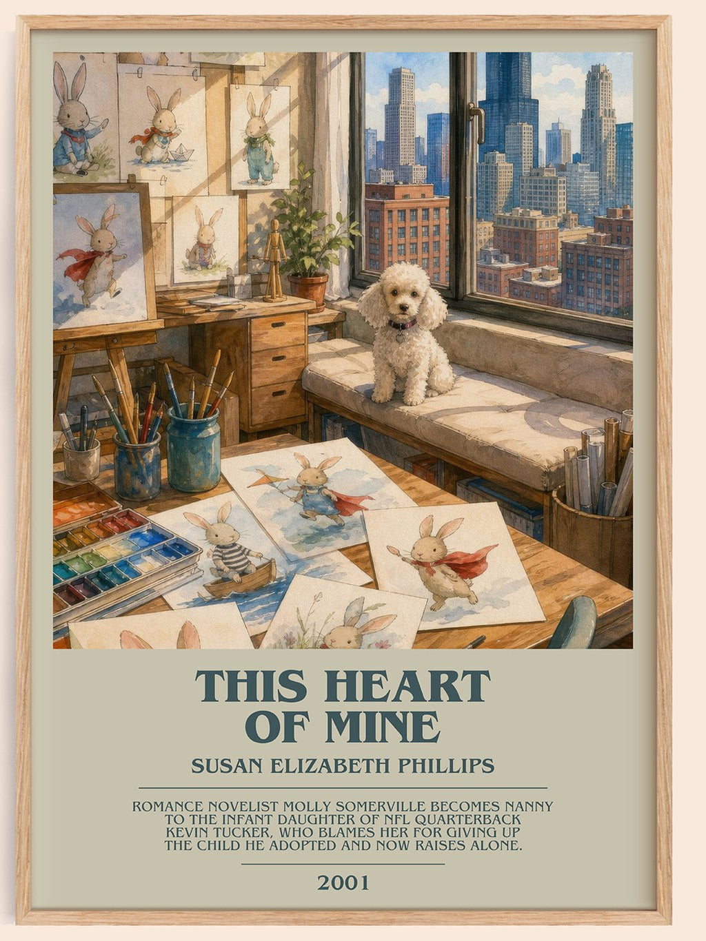 This Heart of Mine bookish book poster by Susan Elizabeth Phillips – framed literary art print