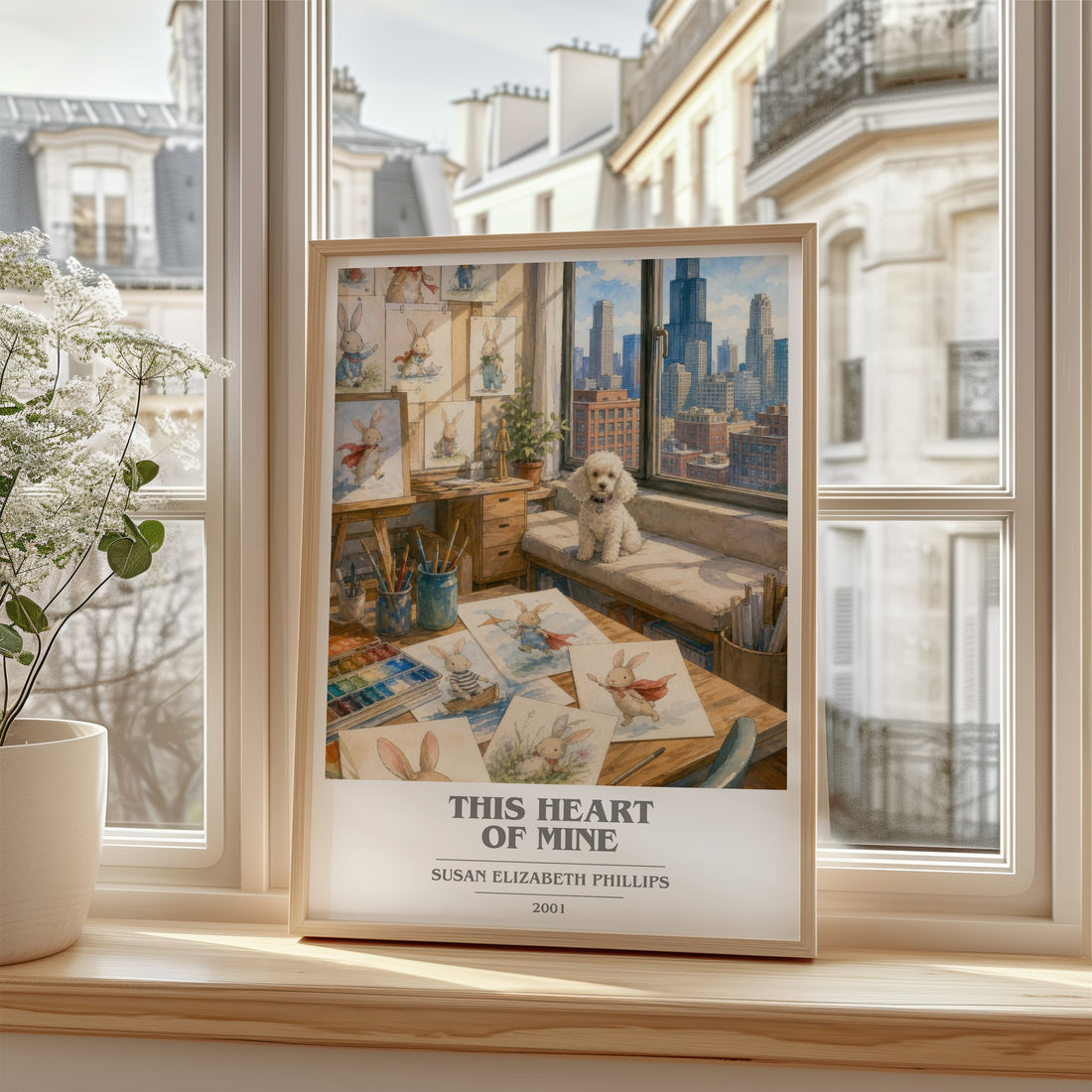 This Heart of Mine book cover poster colour and style options – Susan Elizabeth Phillips book art
