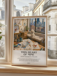 This Heart of Mine bookish poster colour and style options – Susan Elizabeth Phillips book art