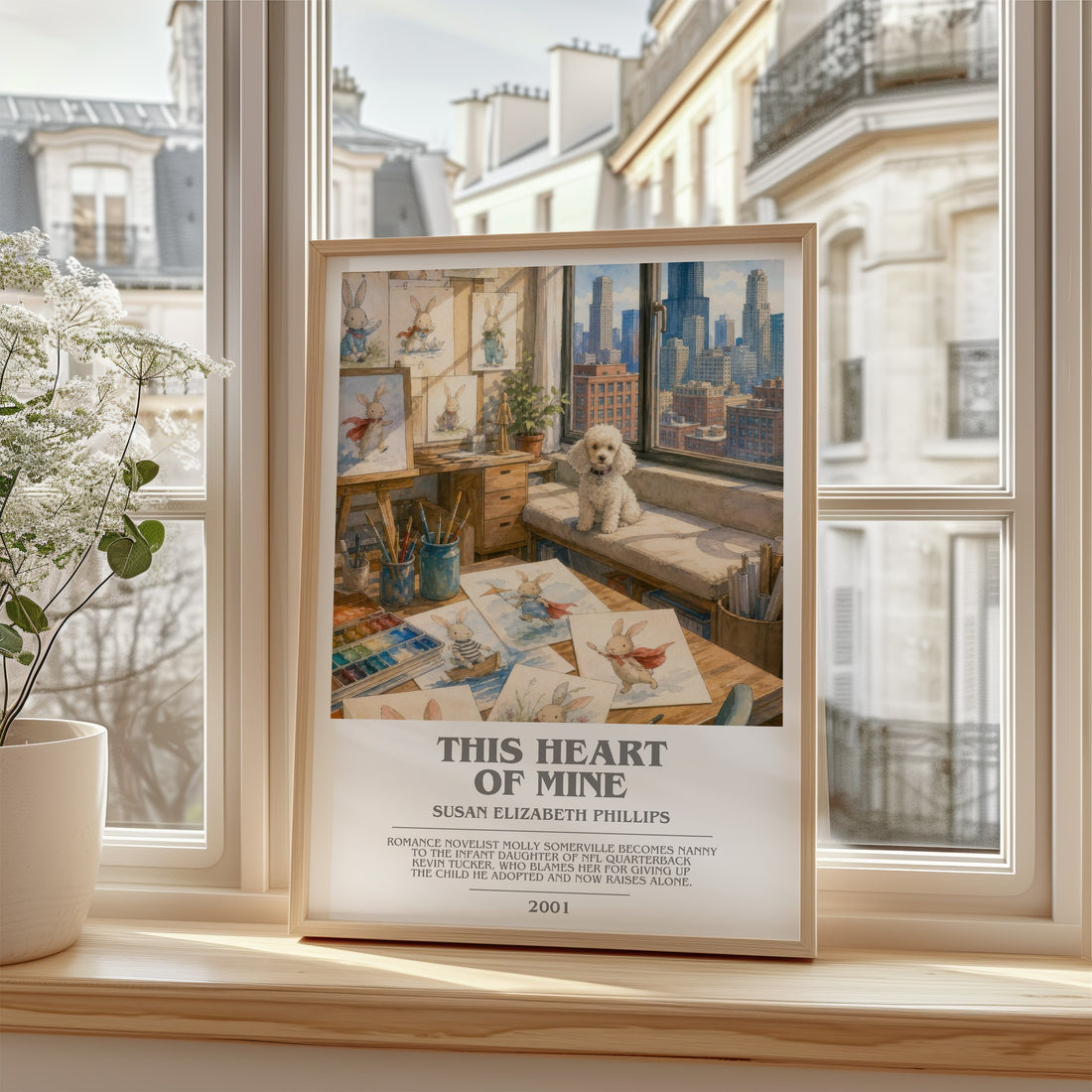 This Heart of Mine bookish poster colour and style options – Susan Elizabeth Phillips book art