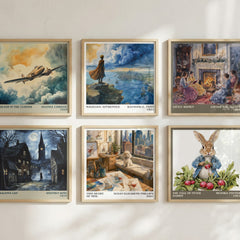 This Heart of Mine Literary Art Print by Susan Elizabeth Phillips – square print in a six-frame gallery wall