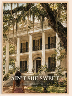 Ain't She Sweet watercolour book poster by Susan Elizabeth Phillips – framed literary art print
