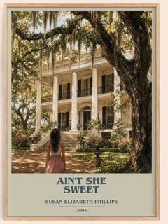 Ain't She Sweet book cover book poster by Susan Elizabeth Phillips – framed literary art print
