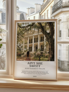Ain't She Sweet bookish poster colour and style options – Susan Elizabeth Phillips book art