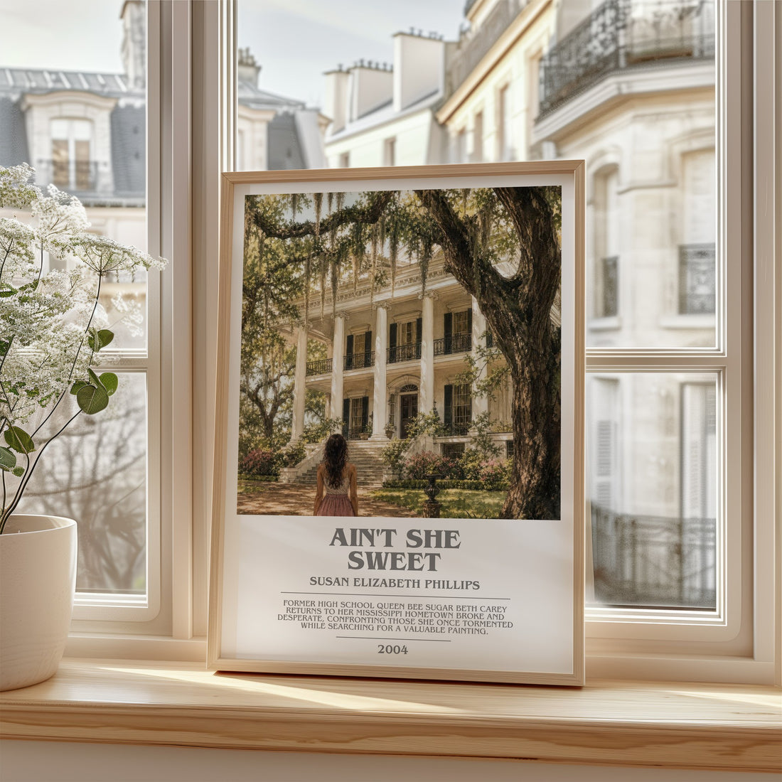 Ain't She Sweet bookish poster colour and style options – Susan Elizabeth Phillips book art